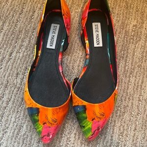 Steve Madden floral flats